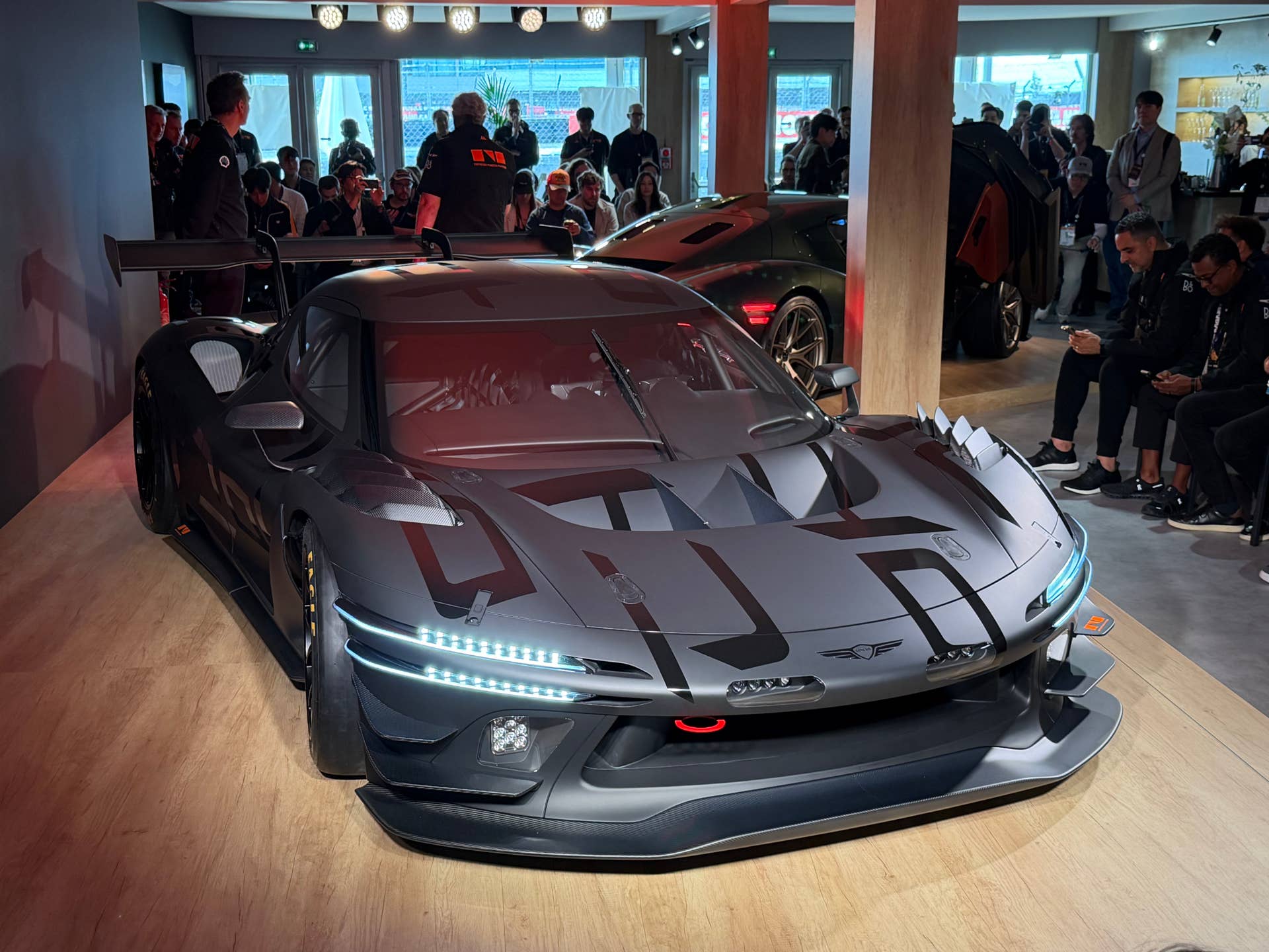Concept car on display in the Genesis hospitality space at Le Mans